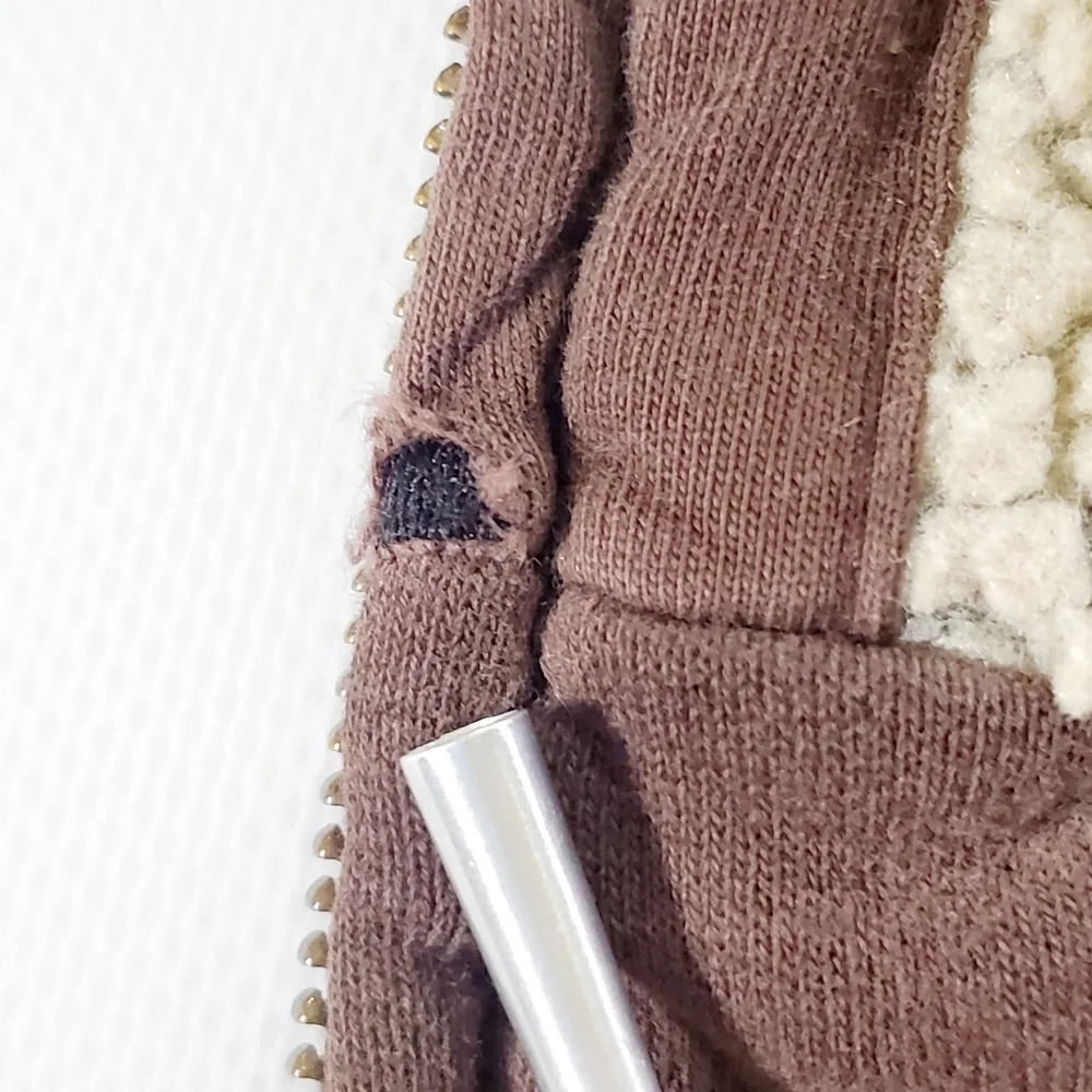 Baby Gap Boys Full Zip Hoodie Brown Sherpa Lining Size 3 Yrs Vintage